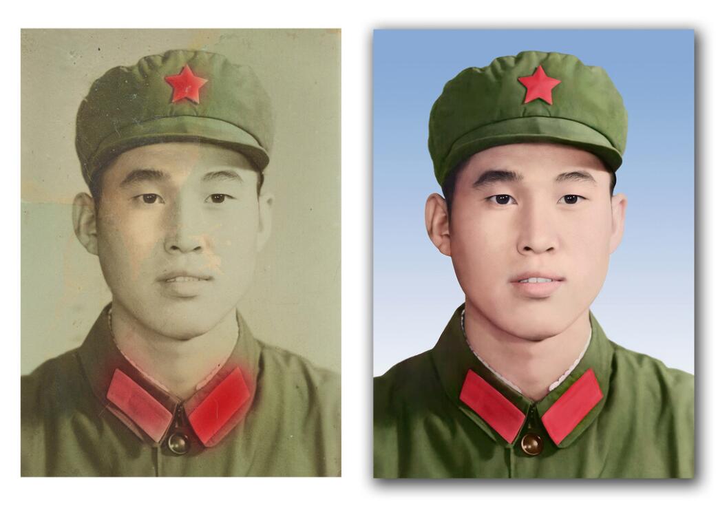 新州镇破损照片修复-18